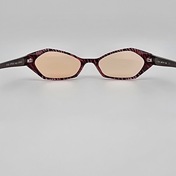 Eye-Tech Optique DC-204 Col. 05 Red Frame Light Orange Lens Cat Eye Sunglasses main image 6